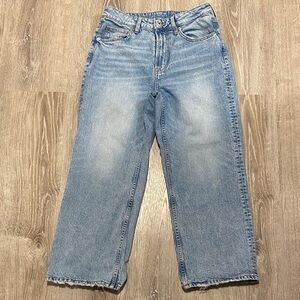 H&M Curvy Wide Leg Cropped Jeans 6